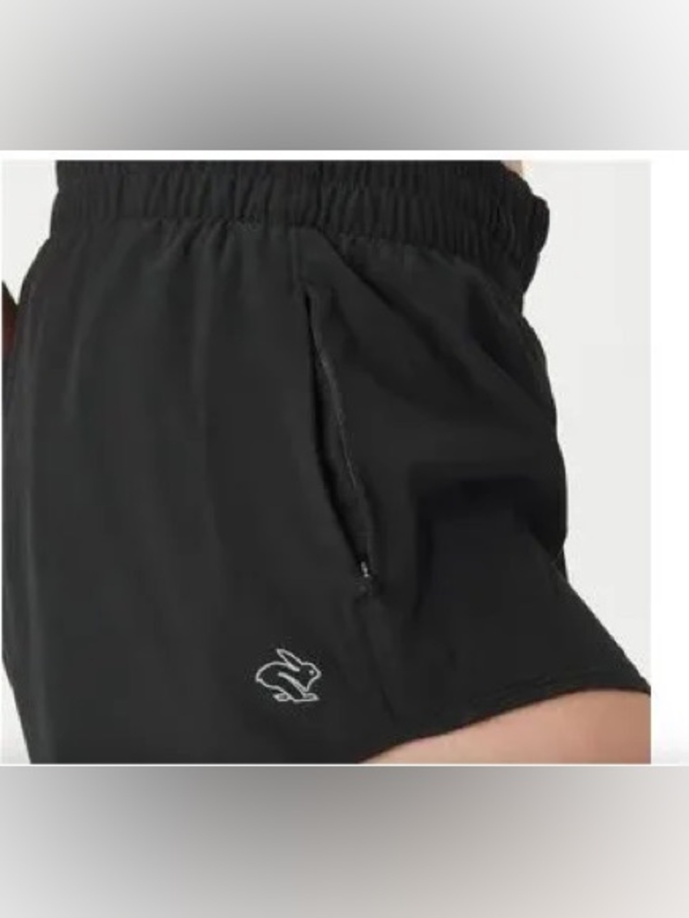 Rabbit FEELIN' FINE 4" black Athletic Shorts Size Medium
